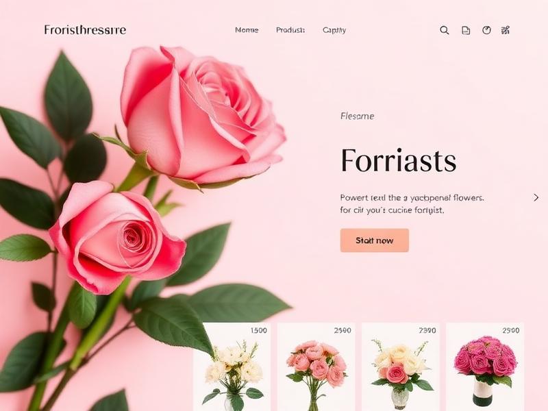 Bloom Florals website design