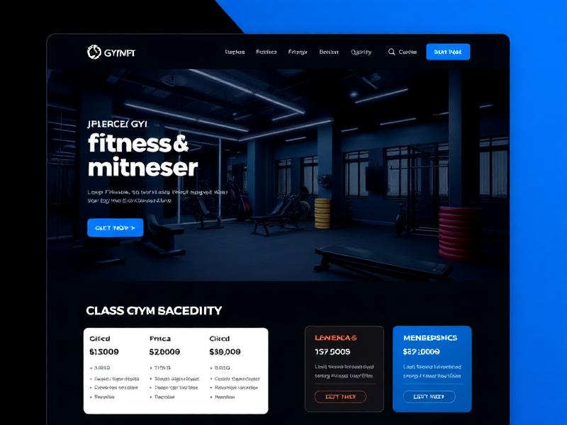 Peak Fitness website design